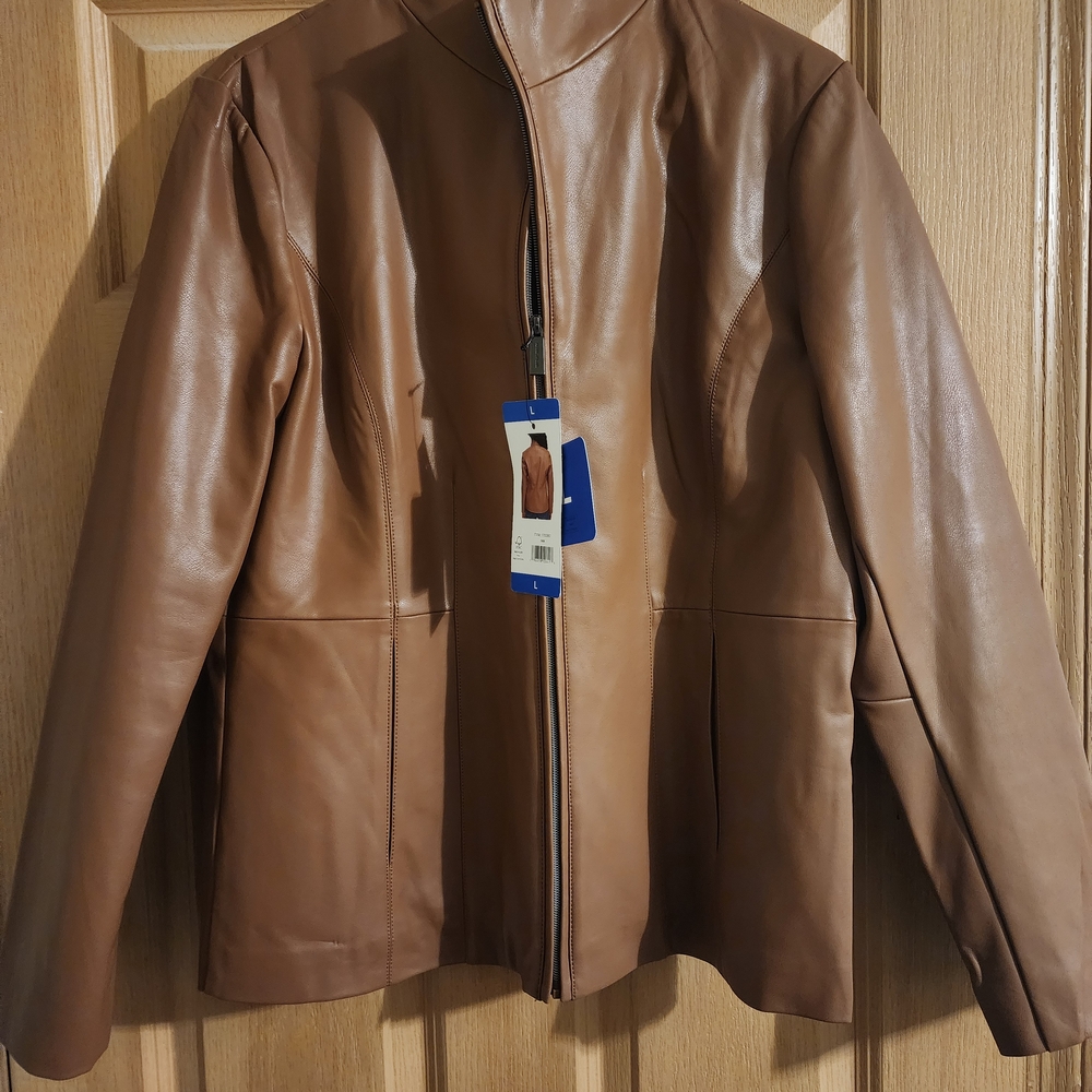 Women's Tan Leather Jacket